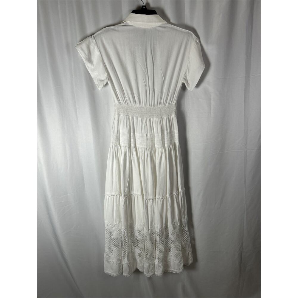 Maje Embroidered Ruffled Maxi Dress - Picture 4 of 5